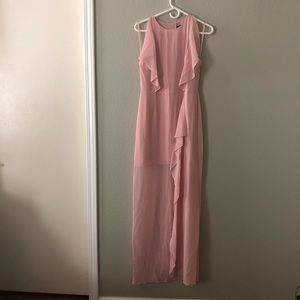 BCBGMAXAZRIA Pink Long Dress